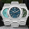 RELOJ San Martin 43mm Miyota 9120 multifunción de lujo Modelo SN0075-GB