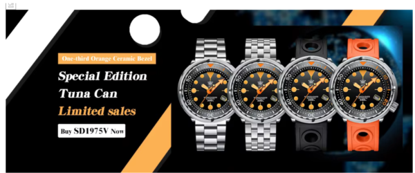 STEELDIVE-Reloj de pulsera de buceo para hombre.Modelo SD1975V por solo 104,99 EUROS EN OFERTA