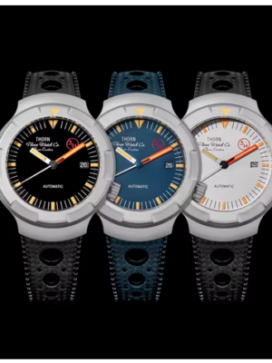 Reloj retro de titanio con movimiento automático .THORN modelo T011