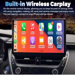 Radio Multimedia con GPS para coche, reproductor de vídeo con Android 14, pantalla 2K de 13,3 pulgadas, estéreo híbrido, Carplay, unidad principal, para TOYOTA Corolla 2021 2022