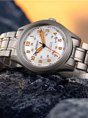 Relojes BERNY automáticos de titanio para hombre, reloj de piloto.Oferta hasta el 30 de Marzo:111,69 EUROS