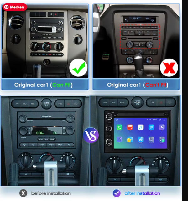 Reproductor Multimedia para Ford 500 F150 Explorer Edge Escape Sport Lincoln Expedition Mustang Radio de coche