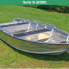 Bote de aluminio con casco en V profundo, ligero y barato de 12 pies para pesca y paseo