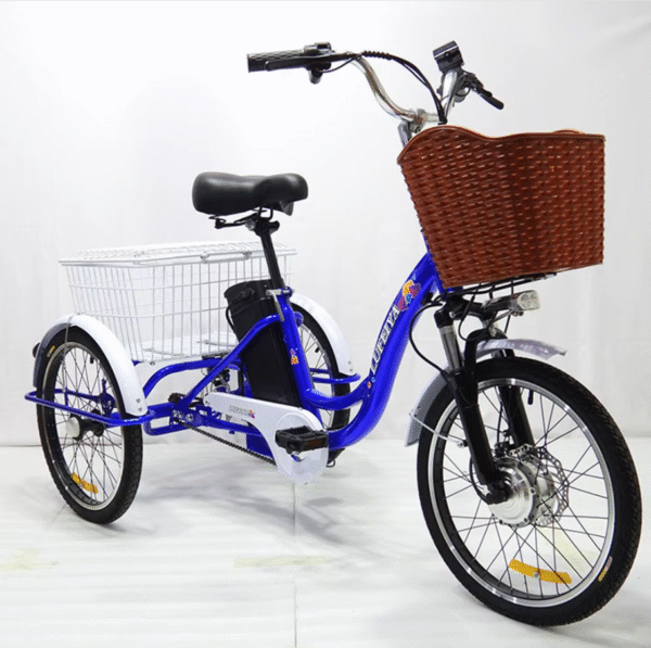 Triciclo eléctrico para adultos, 350W, 48V, 7 velocidades
