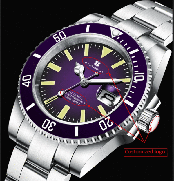 Reloj CORGEUT modelo 3002-1.Reloj de pulsera mecánico automático con cristal de zafiro 10Bar.Oferta 84,39 EUROS