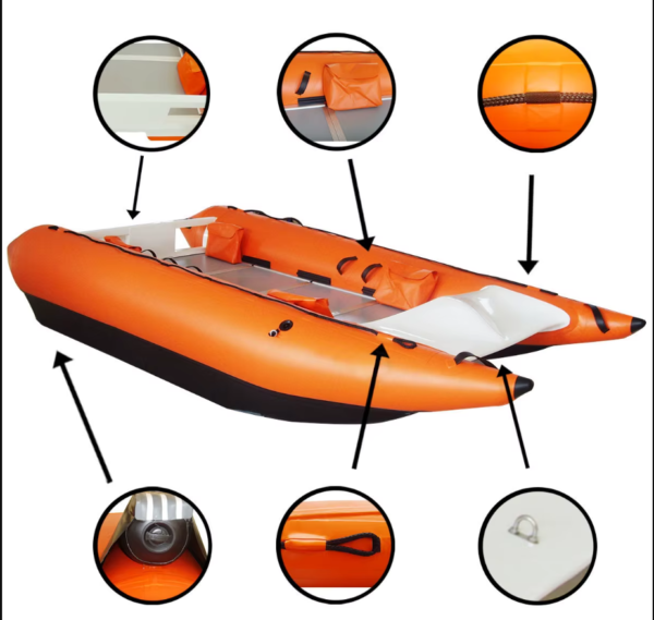 Catamarán barco de pesca pesca inflable de Pvc. PRECIO DE OFERTA :2.542,69 EUROS