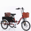 Triciclo eléctrico para adultos, 350W, 48V, 7 velocidades