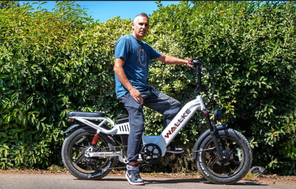 Bicicleta Eléctrica AWD de WALLKE-H7, Ebike con Motor Dual, neumático ancho de 20 ", 34MPH, pico de 3200W.