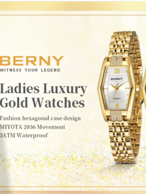 Relojes BERNY dorados para mujer. SUPER OFERTA HASTA EL 25 DE JUNIO 2025. 53,39€