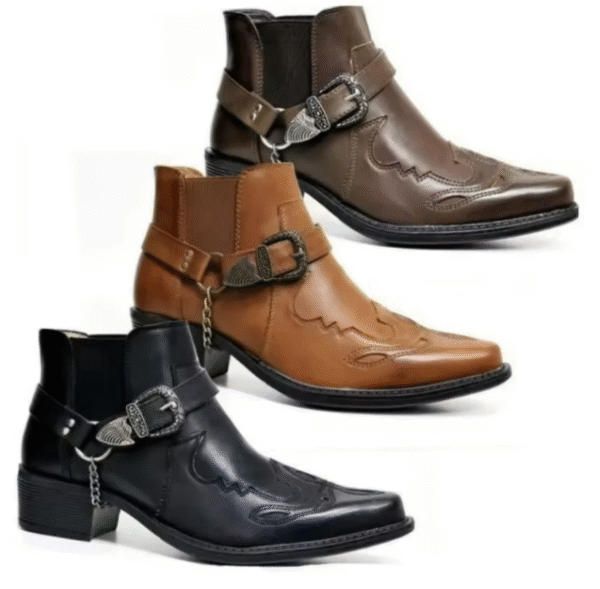 Moda 2025 botas de vaquero Vintage para hombre. PRECIO DE OFERTA :13,49€