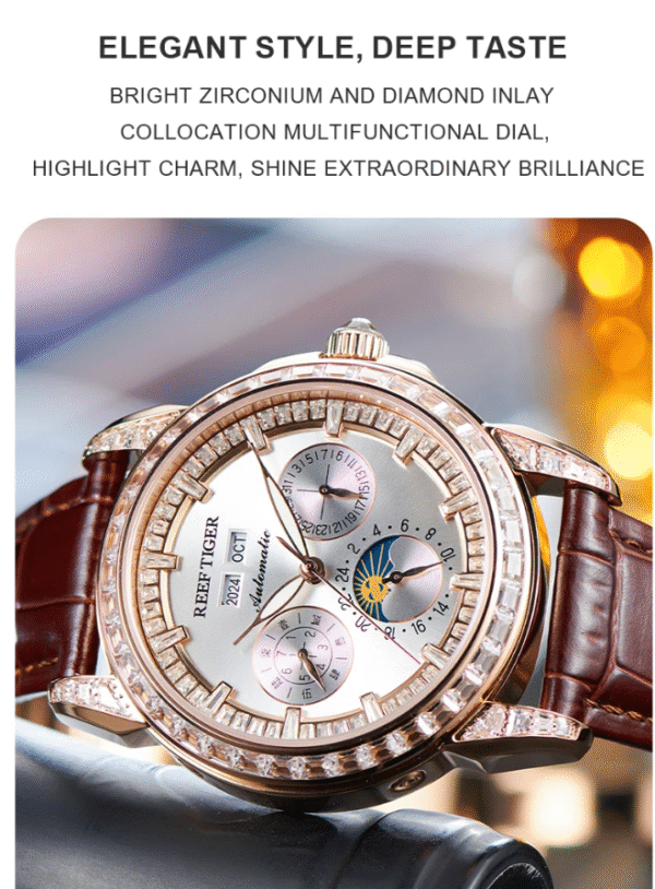 Reef Tiger Reloj automático multifunción (Modelo del 2024) PRECIO DE OFERTA : 177,69€ QUEDAN MUY POCOS