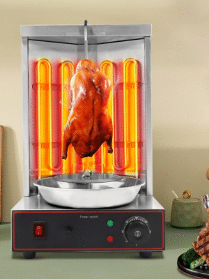Parrilla asador eléctrica de 3000 W-360 ° Giro automático de 6 rpm.Ideal para Dönner kebap,Gyros.PRECIO DE OFERTA HASTA EL 25 DE JULI: 159,69€