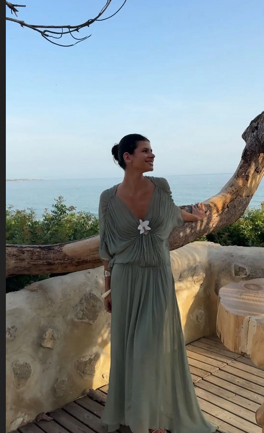 Vestidos elegantes lisos, múltiples volantes, moda de verano para damas. PRECIO DE OFERTA : 18,89€