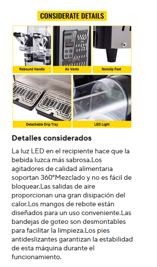 Sihao-máquina comercial de granizado, tanque 3LX2, máquina de bebidas de granizado. PRECIO DE OFERTA : 751,99€