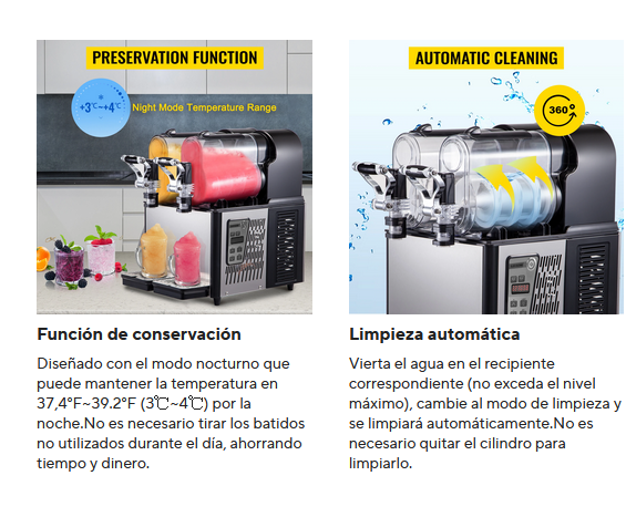 Sihao-máquina comercial de granizado, tanque 3LX2, máquina de bebidas de granizado. PRECIO DE OFERTA : 751,99€