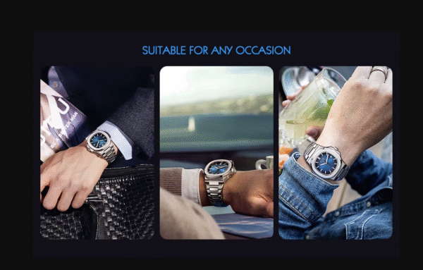 ALIBABA DETSCHE BOOT ROCOS: Reloj de pulsera mecánico completamente automático, diseño Nautilus. OFERTA :185,99€