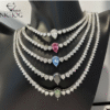 ali seis NKHOG- Collares de piedras de moissanita con corte de pera de 4 quilates para mujer. PRECIO DE OFERTA : 185,39€
