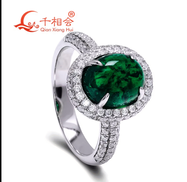 alibaba detsche boot dos Anillo ovalado de plata S925 con, anillo de color verde de 8x10mm, Esmeralda hidrotérmica. PRECIO DE OFERTA HASTA EL 11 DE SEPTIEMBRE : 346,69€