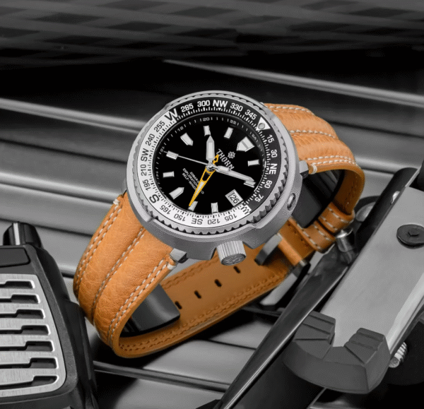 ALIBABA DETSCHE BOOT NOVEDADES: 2025 THORN T012 nuevo reloj completo de titanio, NH34, movimiento mecánico GMT doble sincronización reloj impermeable para deporte.