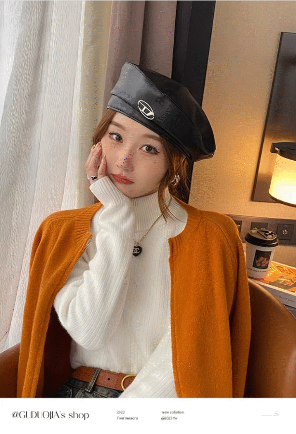 ALI TRES Suéter para mujer marca AOSSVIAO, Jersey de punto ajustado con cuello alto grueso de invierno. PRECIO DE OFERTA: 9,99€