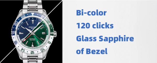 ALIBABA DETSCHE BOOT SEESTERN-Reloj de pulsera mecánico para hombre modelo S456, GMT, movimiento automático NH34.