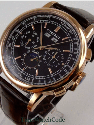 Corgeut-reloj automático para hombre, 42mm, fecha, día, mes, año, esfera, multifunción. PRECIO DE OFERTA : 79,69€