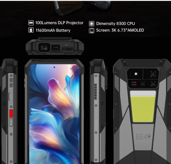 alibaba detsche boot dos El primer teléfono resistente con foco automático y proyector de corrección. Smartfon tanque 4 Pro 8848 Unihertz