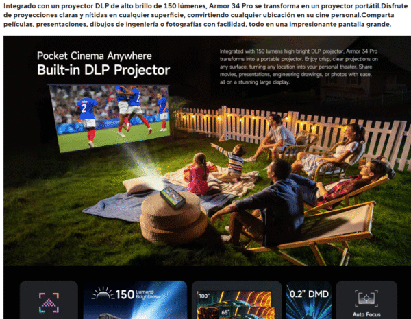 Estreno mundial Ulefone Armor 34 Pro 5G Teléfono robusto con IA. PRECIO DE OFERTA: 539,99€