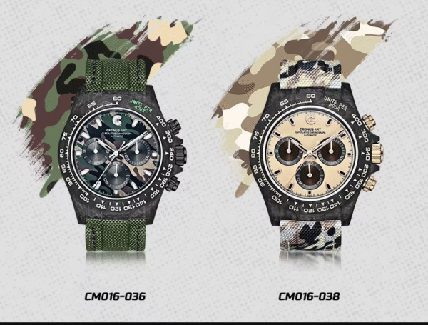 Reloj cronógrafo CRONUSART para hombre, caja de fibra de carbono de 40mm. PRECIO DE OFERTA : 865,39€