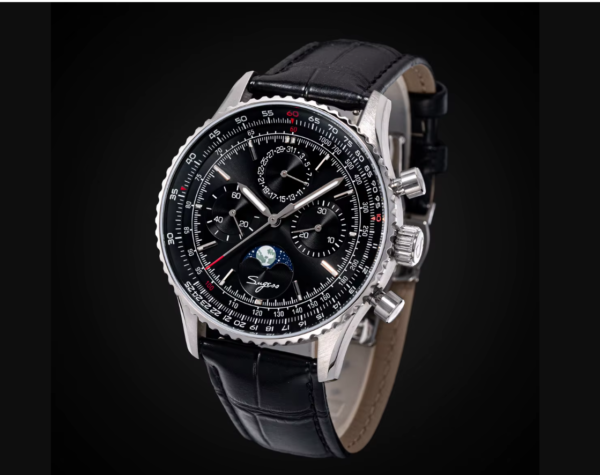 ALI TRES Reloj Sugess Cronógrafo Mecánico Moonphase Pilot – Movimiento ST1908. Precio de oferta : 399,00 EUROS