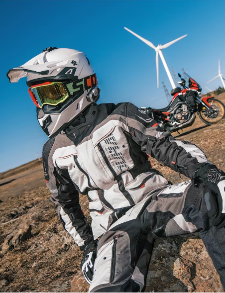 Traje Moto DUHAN Impermeable - Chaqueta Invierno Motocross Hombre 4 Estaciones