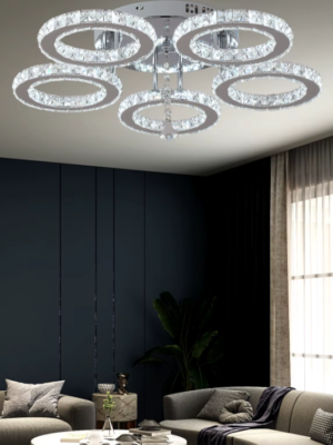 Lámpara de Techo LED de Cristal Redonda Premium – Control Inteligente App. 99,00 EUR (PRECIO EN OFERTA).