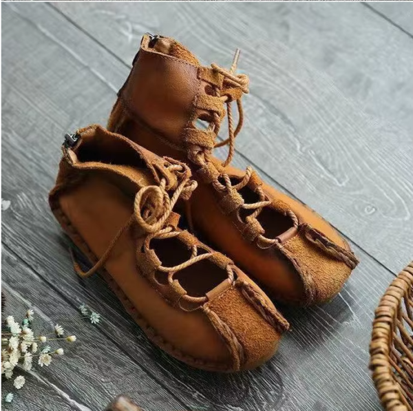 Mocasines Winnetou Mujer – Cuero Genuino Estilo Indio Planos Confort. Precio de oferta €90,00 EUR