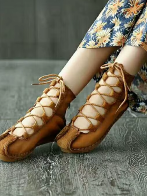 Mocasines Winnetou Mujer – Cuero Genuino Estilo Indio Planos Confort. Precio de oferta €90,00 EUR