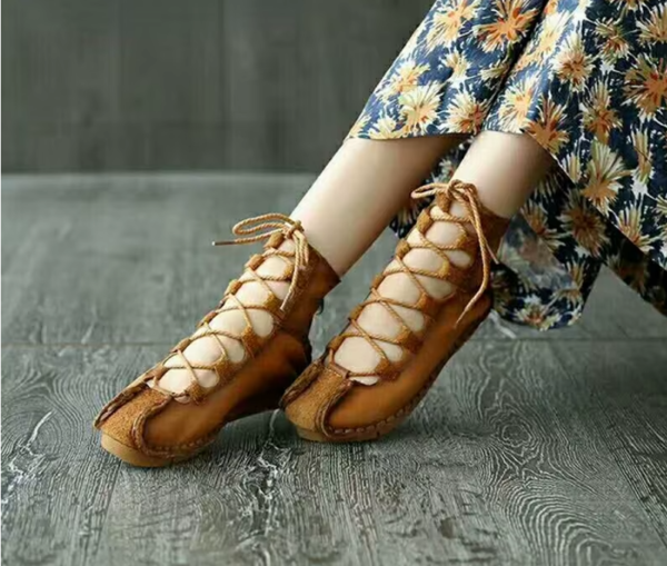 Mocasines Winnetou Mujer – Cuero Genuino Estilo Indio Planos Confort. Precio de oferta €90,00 EUR