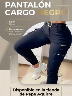 Pantalones cargo ajustados de cintura alta con diseño de cremallera para mujer. PRECIO DE OFERTA: US $ 35.99 Envío gratis