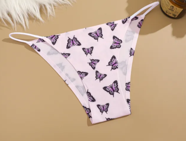 Women’s Leopard Print Ice Silk Low Waist Briefs. Braguitas de cintura baja de seda helada con estampado de leopardo para mujer.