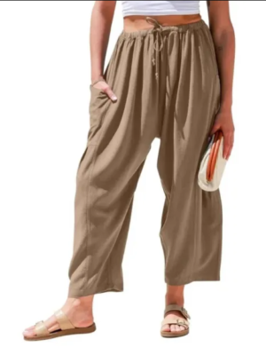 Pantalones casuales con bolsillo y cintura elástica. Oferta 26.44 US $ – 31.44-16 % Envío gratis