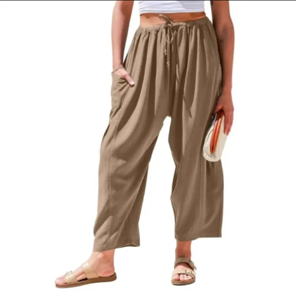 Pantalones casuales con bolsillo y cintura elástica. Oferta 26.44 US $ – 31.44-16 % Envío gratis