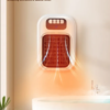 Calentador eléctrico portátil pequeño de pared con control remoto, termostato silencioso ajustable, ideal para el invierno, el hogar, la oficina .
